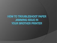 How To Fix Paper Jamming Issue In Your Brother Printer