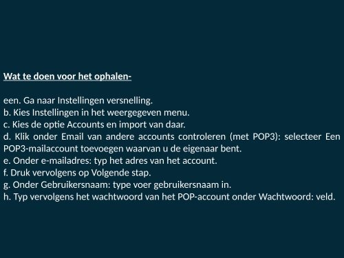 Ophalen van e-mails in Gmail van andere POP-accounts