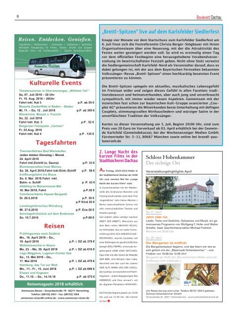 neu Druck Ausgabe Boulevard Dachau 4-2018