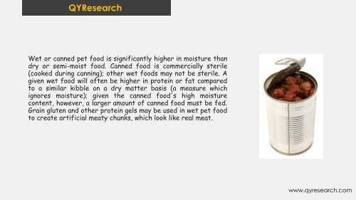 QYResearch Reviewed: Latin America Wet Pet Food Market Research Report 2017