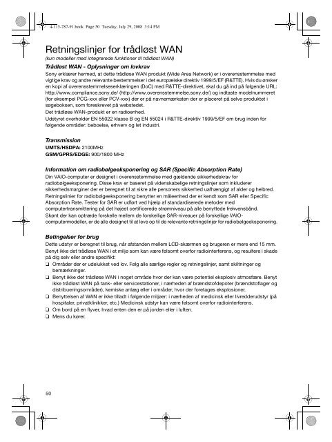 Sony VGN-CS11SR - VGN-CS11SR Documents de garantie Finlandais