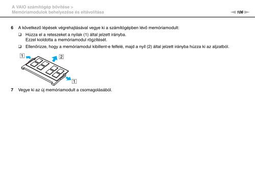 Sony VGN-FW46Z - VGN-FW46Z Mode d'emploi Hongrois