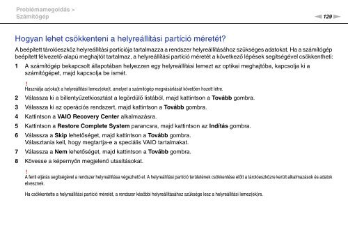 Sony VGN-FW46Z - VGN-FW46Z Mode d'emploi Hongrois