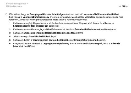 Sony VGN-FW46Z - VGN-FW46Z Mode d'emploi Hongrois