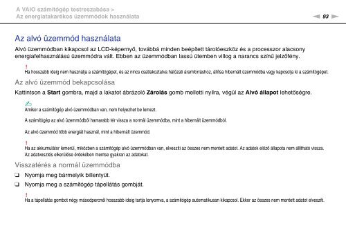 Sony VGN-FW46Z - VGN-FW46Z Mode d'emploi Hongrois