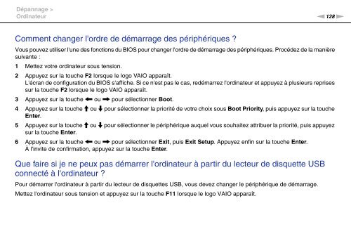 Sony VGN-FW46Z - VGN-FW46Z Mode d'emploi