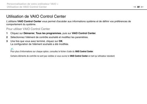 Sony VGN-FW46Z - VGN-FW46Z Mode d'emploi