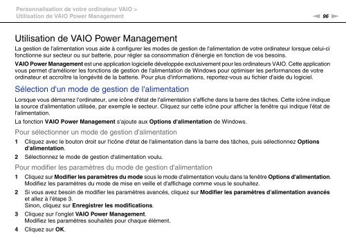 Sony VGN-FW46Z - VGN-FW46Z Mode d'emploi