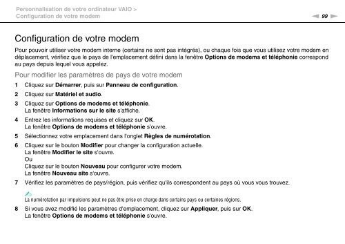 Sony VGN-FW46Z - VGN-FW46Z Mode d'emploi