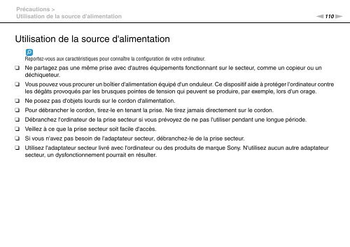 Sony VGN-FW46Z - VGN-FW46Z Mode d'emploi Fran&ccedil;ais