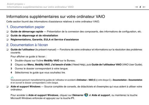 Sony VGN-FW46Z - VGN-FW46Z Mode d'emploi Fran&ccedil;ais