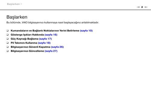 Sony VGN-FW46Z - VGN-FW46Z Mode d'emploi Turc