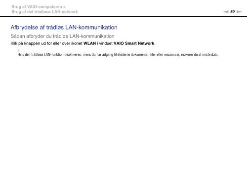 Sony VGN-FW46Z - VGN-FW46Z Mode d'emploi Danois