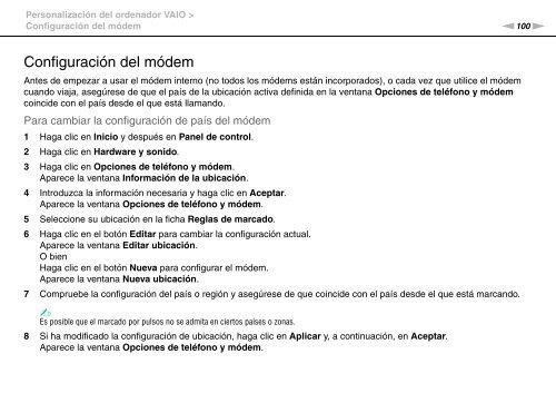 Sony VGN-FW46Z - VGN-FW46Z Mode d'emploi Espagnol