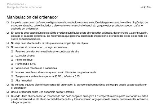 Sony VGN-FW46Z - VGN-FW46Z Mode d'emploi Espagnol