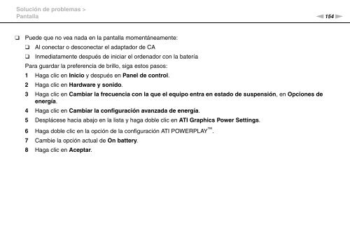 Sony VGN-FW46Z - VGN-FW46Z Mode d'emploi Espagnol