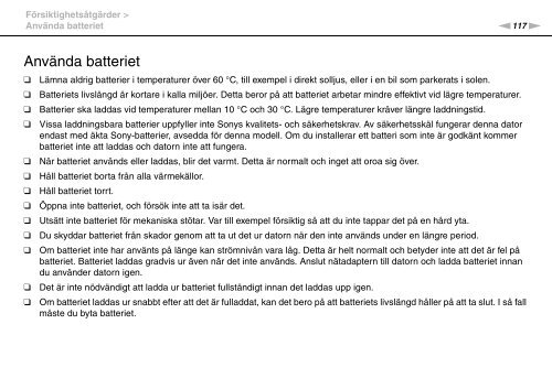 Sony VGN-FW46Z - VGN-FW46Z Mode d'emploi Su&eacute;dois