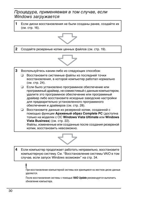 Sony VGN-FW46Z - VGN-FW46Z Guide de d&eacute;pannage Russe