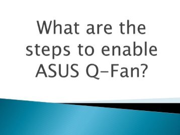 What are the steps to enable ASUS Q-Fan