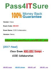 New Pass4itsure Cisco 400-051 Dumps PDF 615Q