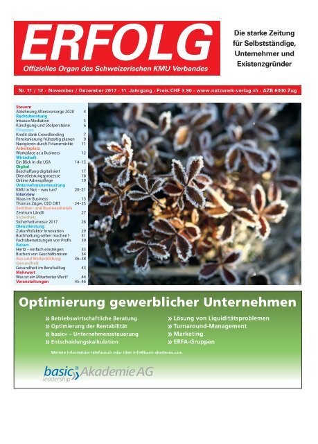 Erfolg_Ausgabe Nr. 11-12 - Nov/Dez 2017