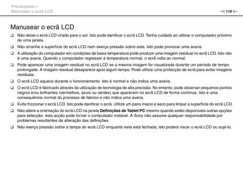 Sony VGN-FW46Z - VGN-FW46Z Mode d'emploi Portugais