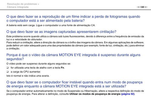 Sony VGN-FW46Z - VGN-FW46Z Mode d'emploi Portugais