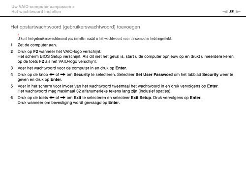 Sony VGN-FW46Z - VGN-FW46Z Mode d'emploi N&eacute;erlandais