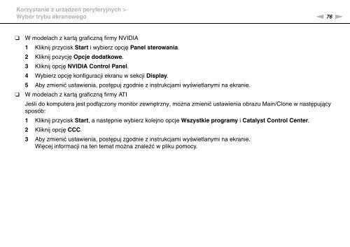 Sony VGN-FW46Z - VGN-FW46Z Mode d'emploi Polonais