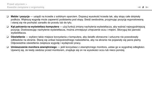 Sony VGN-FW46Z - VGN-FW46Z Mode d'emploi Polonais