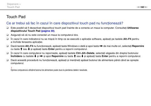 Sony VGN-FW46Z - VGN-FW46Z Mode d'emploi Roumain