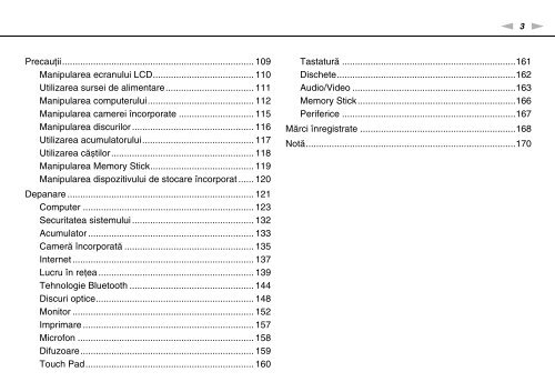 Sony VGN-FW46Z - VGN-FW46Z Mode d'emploi Roumain