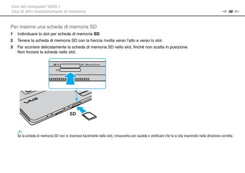 Sony VGN-FW46Z - VGN-FW46Z Mode d'emploi Italien