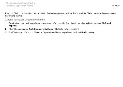 Sony VGN-FW46Z - VGN-FW46Z Mode d'emploi Tch&egrave;que