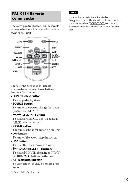 Sony CDX-GT560UI - CDX-GT560UI Consignes d&rsquo;utilisation Anglais