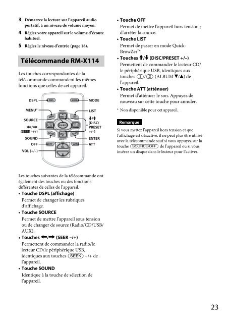 Sony CDX-GT560UI - CDX-GT560UI Consignes d&rsquo;utilisation Anglais