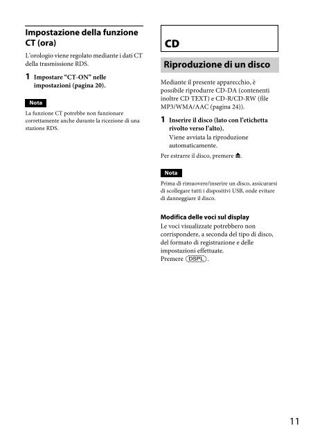 Sony CDX-GT560UI - CDX-GT560UI Consignes d&rsquo;utilisation Anglais