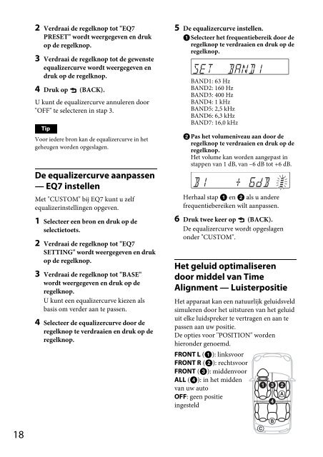 Sony CDX-GT560UI - CDX-GT560UI Consignes d&rsquo;utilisation Fran&ccedil;ais