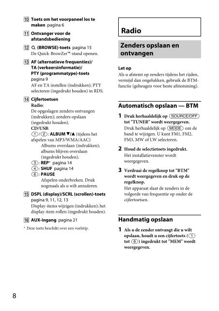 Sony CDX-GT560UI - CDX-GT560UI Consignes d&rsquo;utilisation Italien