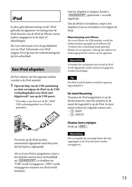 Sony CDX-GT560UI - CDX-GT560UI Consignes d&rsquo;utilisation N&eacute;erlandais