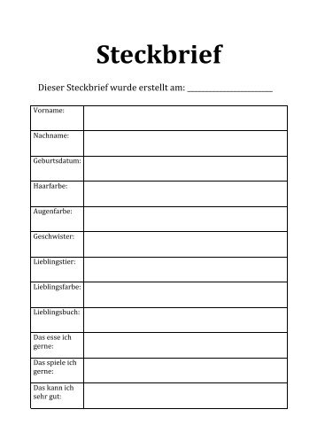 Steckbrief