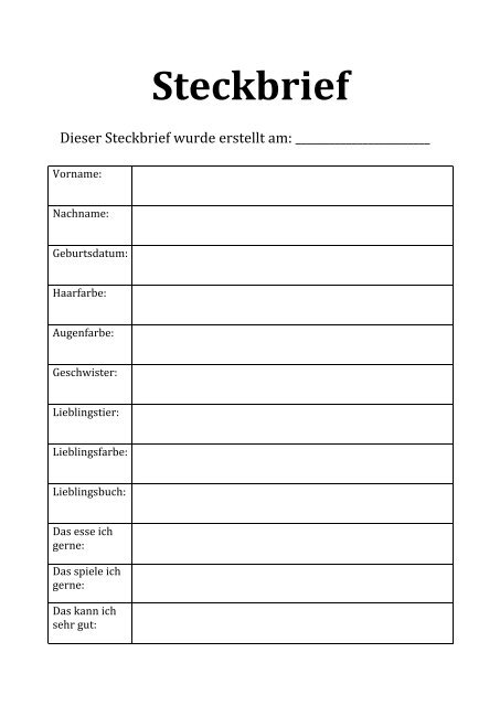 Steckbrief