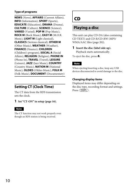 Sony CDX-GT44U - CDX-GT44U Consignes d&rsquo;utilisation Allemand