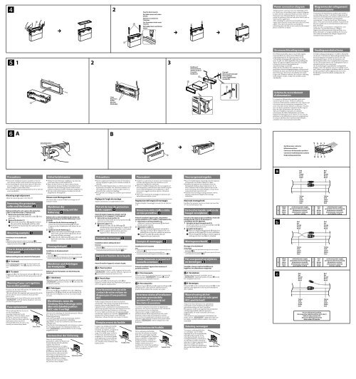 Sony CDX-GT44U - CDX-GT44U Guide d'installation N&eacute;erlandais