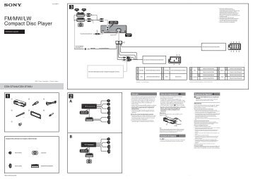 Sony CDX-GT44U - CDX-GT44U Guide d'installation Portugais