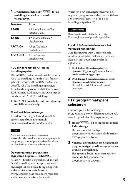 Sony CDX-GT44U - CDX-GT44U Consignes d&rsquo;utilisation N&eacute;erlandais