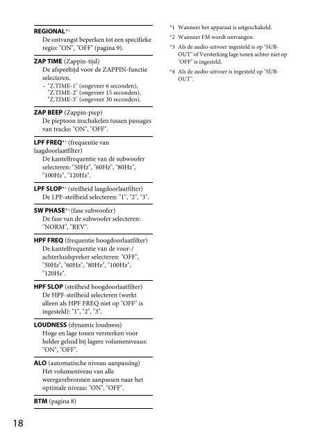 Sony CDX-GT44U - CDX-GT44U Consignes d&rsquo;utilisation N&eacute;erlandais