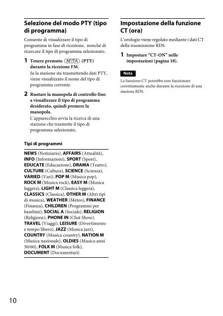 Sony CDX-GT44U - CDX-GT44U Consignes d&rsquo;utilisation Anglais