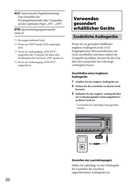 Sony CDX-GT44U - CDX-GT44U Consignes d&rsquo;utilisation Italien