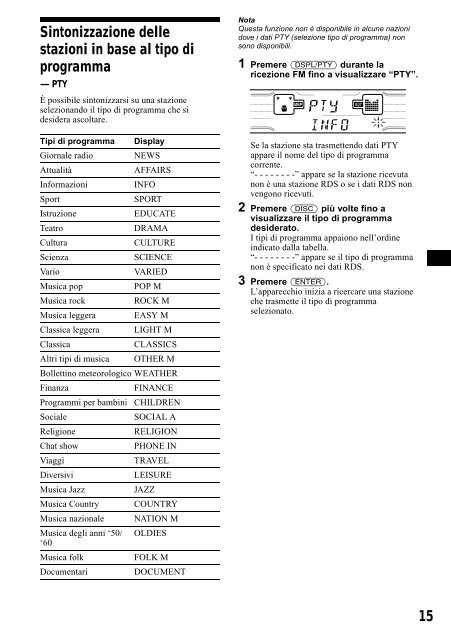 Sony XR-CA800 - XR-CA800 Consignes d&rsquo;utilisation Italien